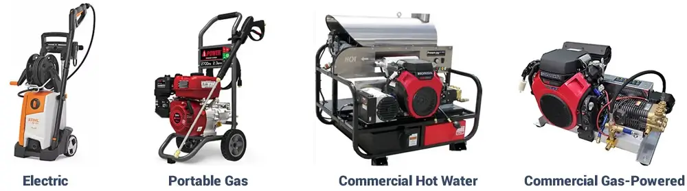 Types of Pressure Washers