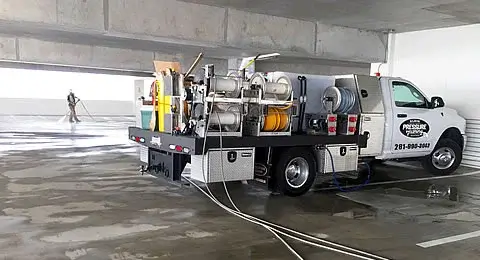 Parking Lot and Garage Pressure Washing Klein